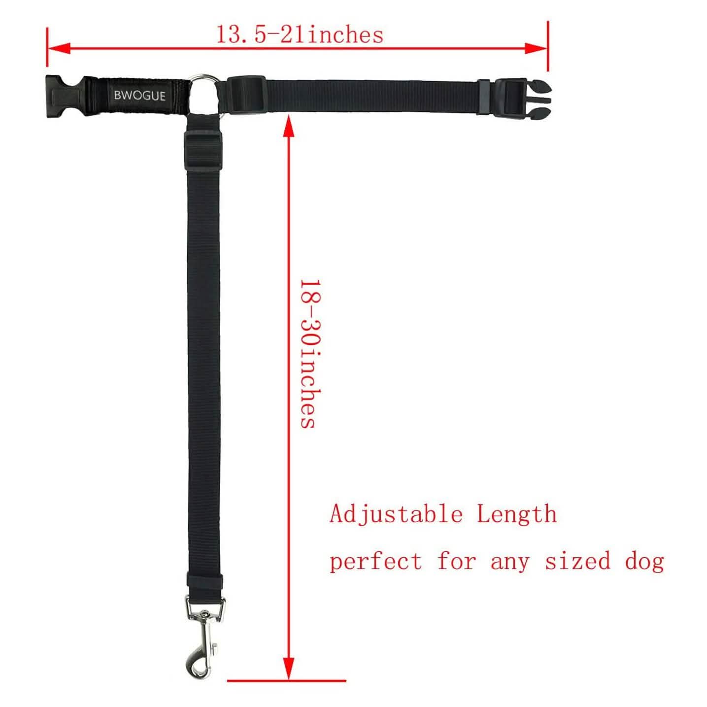 2-Pack: Bwogue Dog and Cat Safety Seat Belt Pet Supplies - DailySale