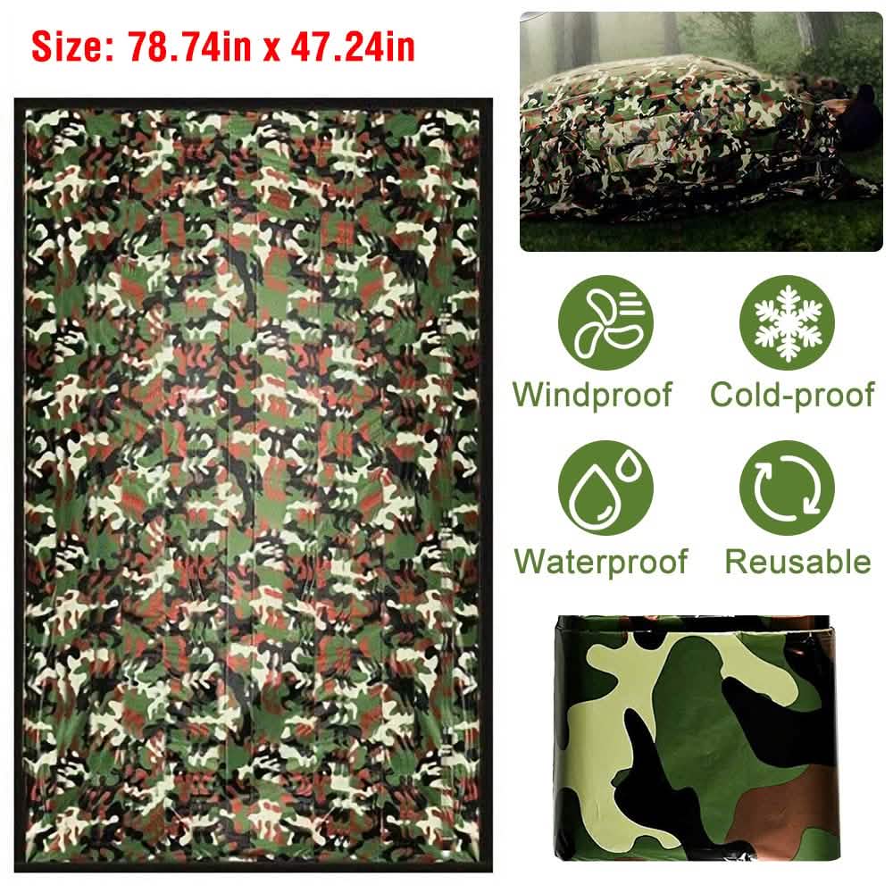 2-Pack: Camping Sleeping Bag Camouflage Sports & Outdoors - DailySale