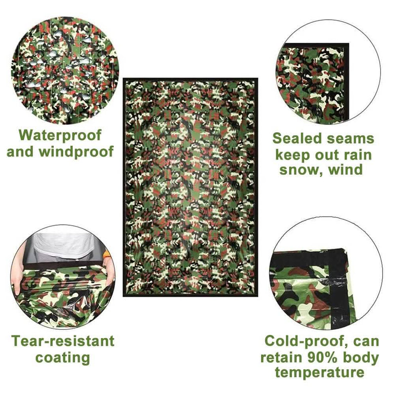 2-Pack: Camping Sleeping Bag Camouflage Sports & Outdoors - DailySale