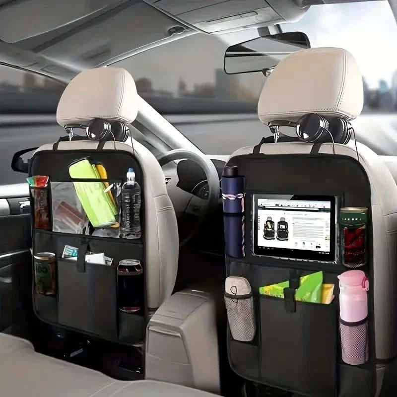 2-Pack: Car Backseat Organizer with Touch Screen Tablet Holder Automotive - DailySale