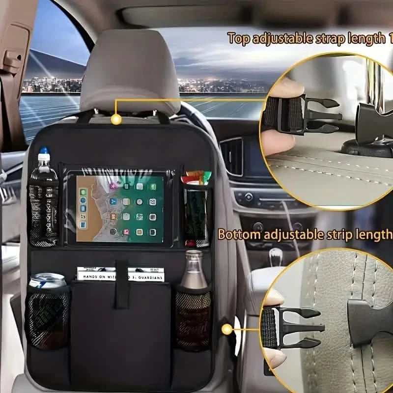 2-Pack: Car Backseat Organizer with Touch Screen Tablet Holder Automotive - DailySale