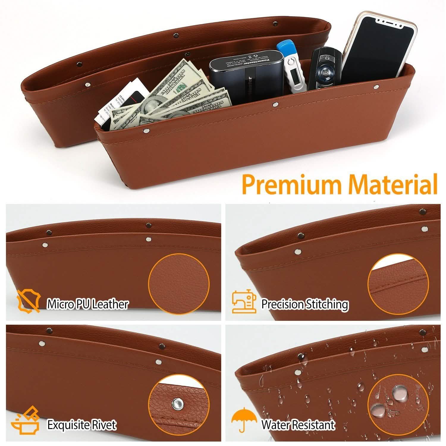 2-Pack: Car Seat Gap Pocket Automotive - DailySale