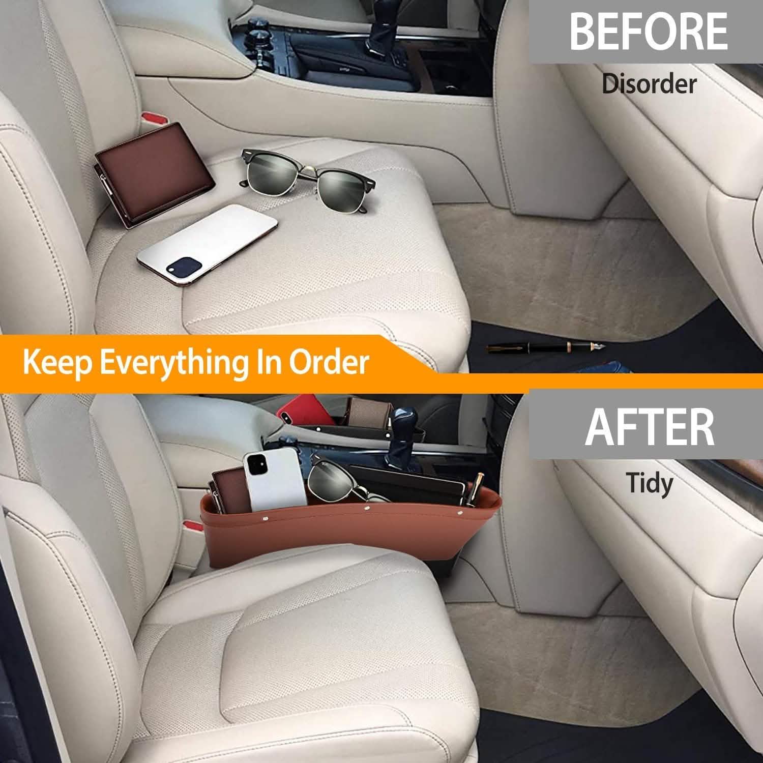 2-Pack: Car Seat Gap Pocket Automotive - DailySale