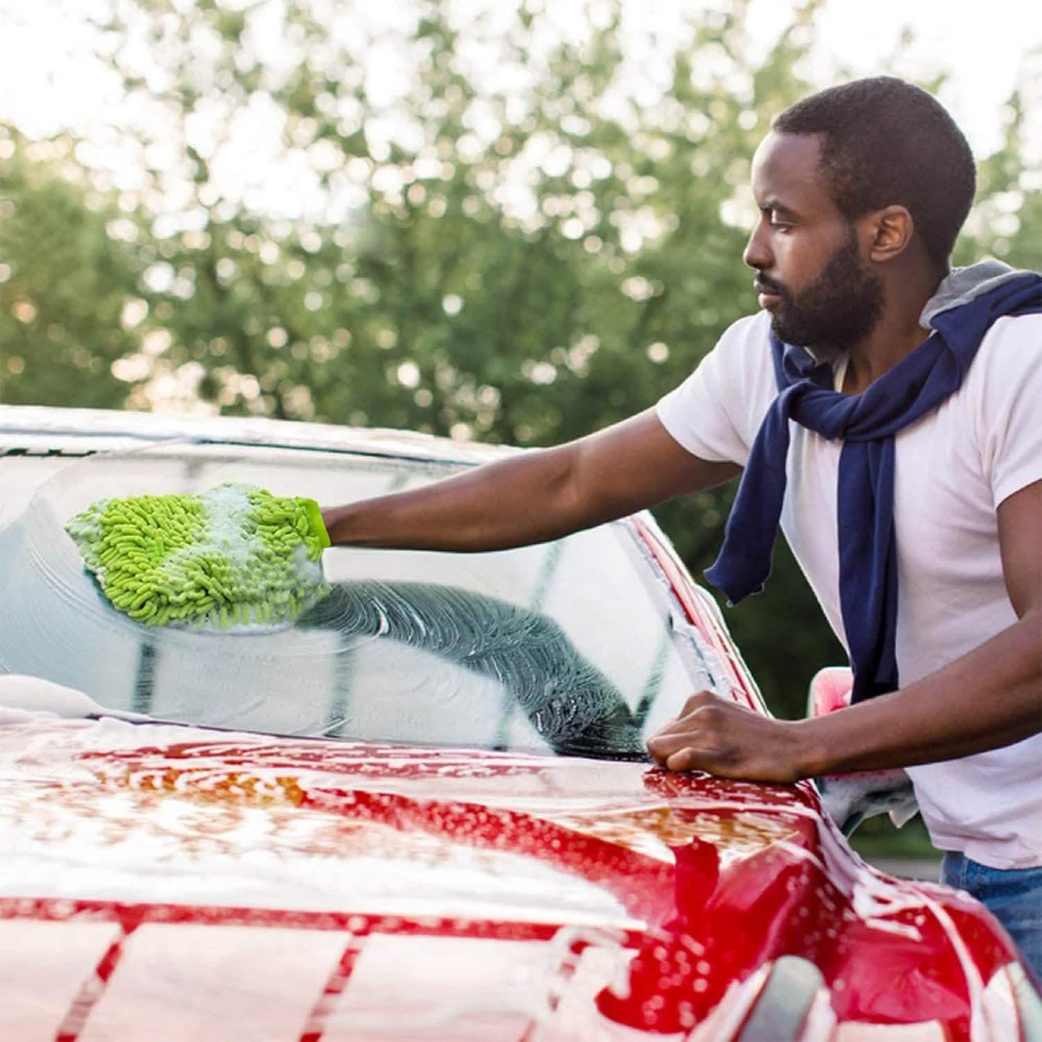 2-Pack: Car Wash Mitt Car Washing Gloves Automotive - DailySale