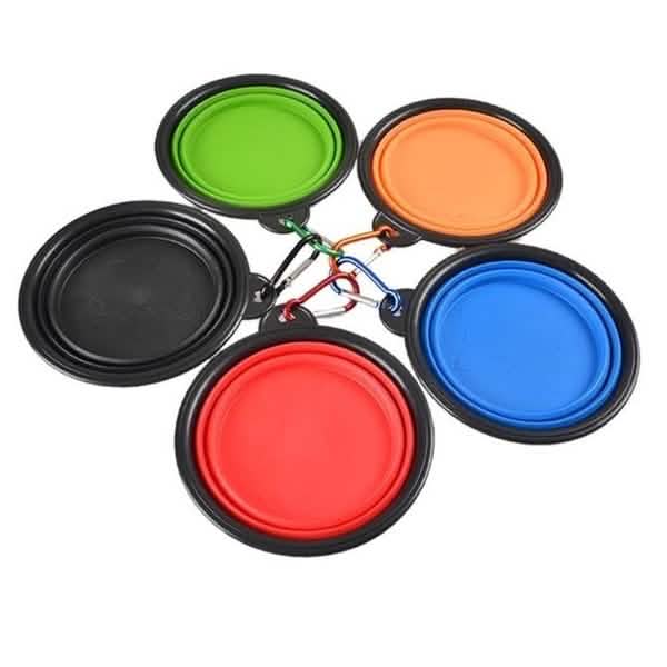 2-Pack: Collapsible Food Water Travel Bowl Pet Supplies - DailySale