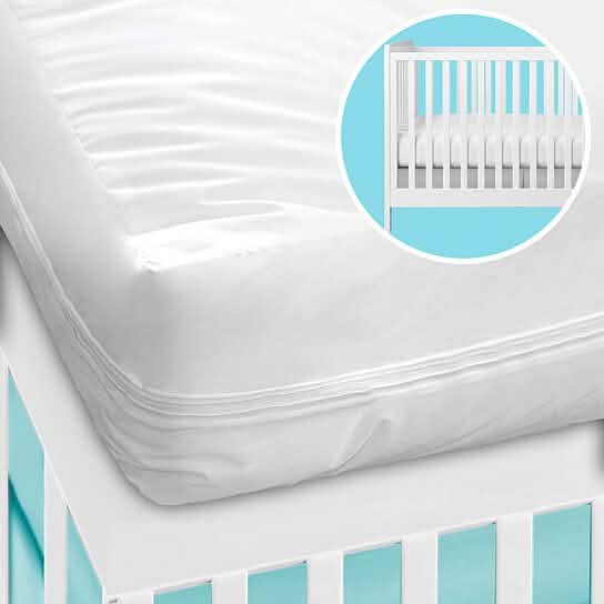 2-Pack: Deluxe Vinyl Zippered Crib Mattress Cover Bedding - DailySale