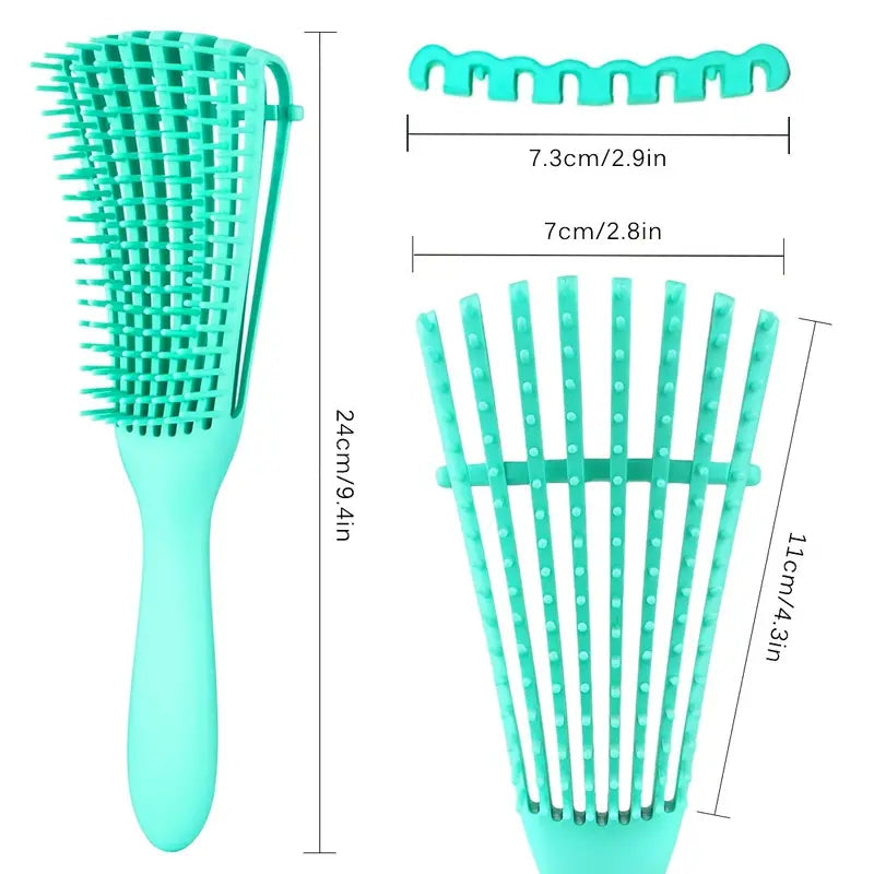 2-Pack: Detangler Brush for Curly Hair, Afro Textured 3a to 4c Kinky Wavy Beauty & Personal Care - DailySale