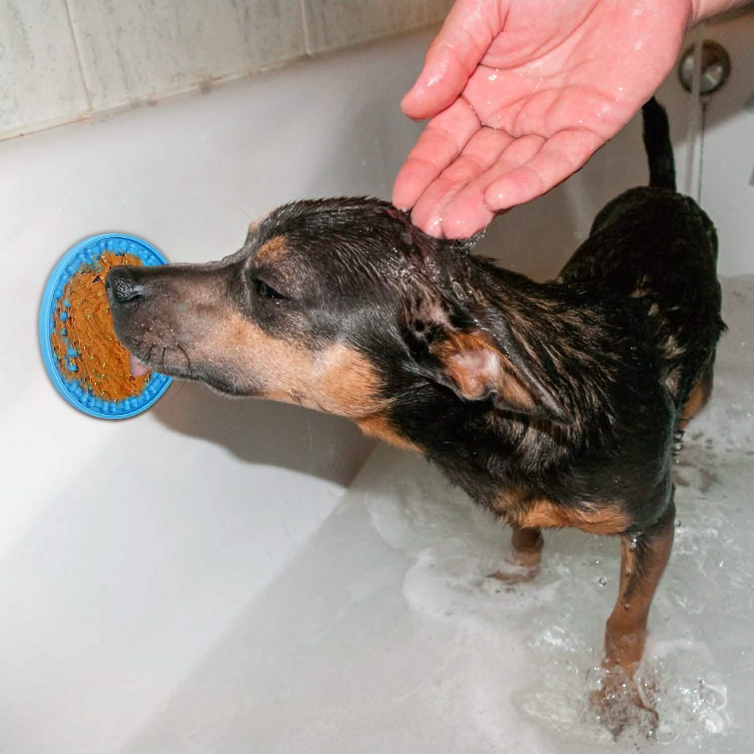2-Pack: Dog Lick Pad Pet Shower Grooming Slow Feeder Distraction Mat Pet Supplies - DailySale