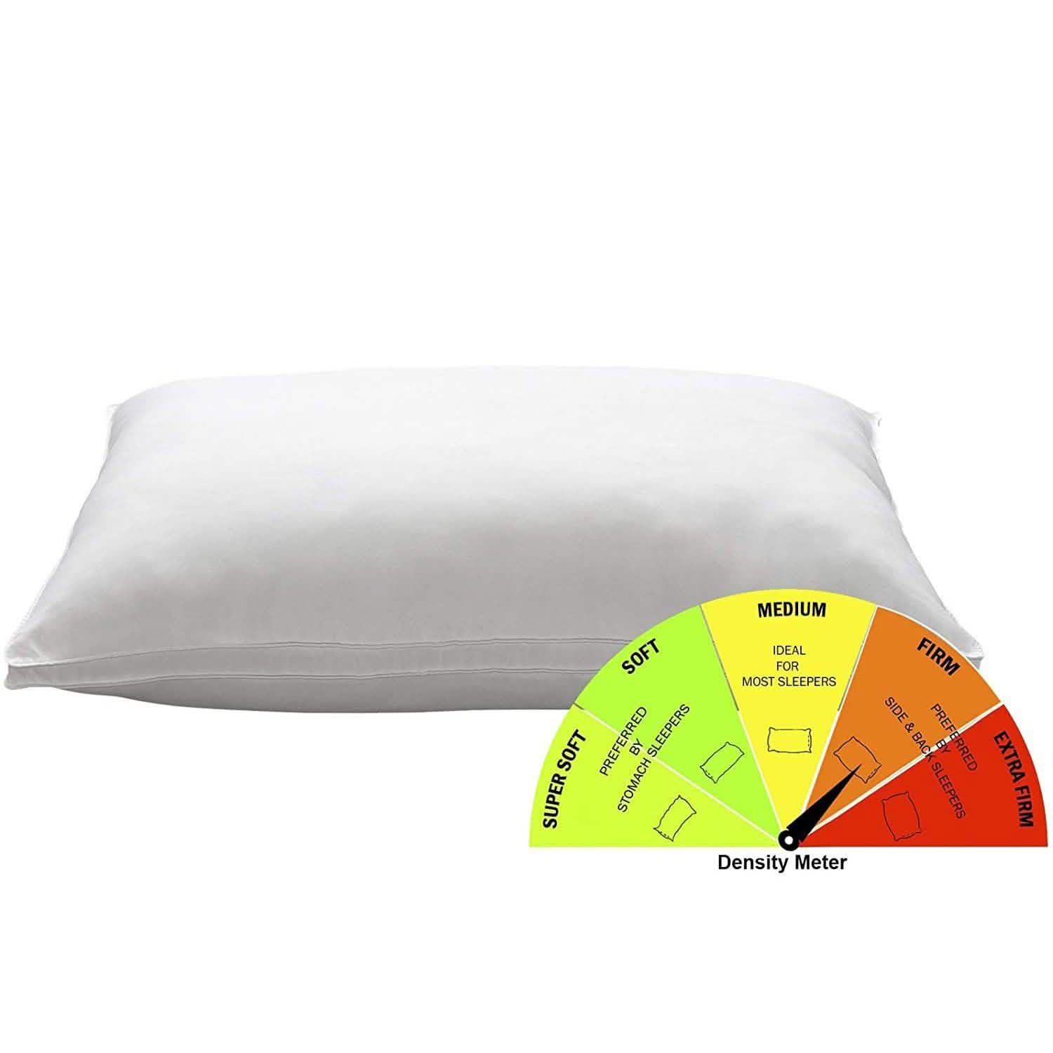 2-Pack: DownSupply Firm Gusseted Gel Fiber Pillows Bedding - DailySale