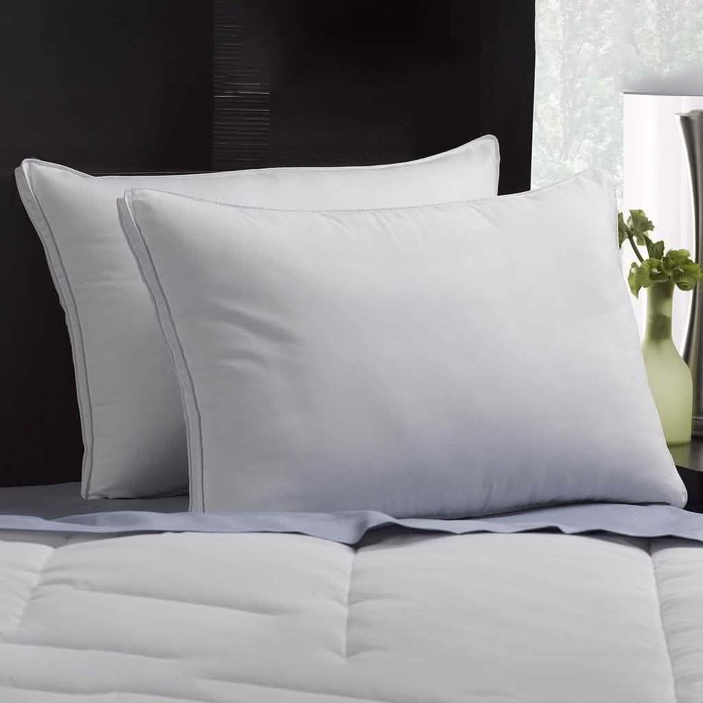 2-Pack: DownSupply Firm Gusseted Gel Fiber Pillows Bedding - DailySale
