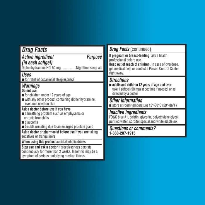 2-Pack: Equate Maximum Strength Nighttime Sleep Aid Softgels Wellness & Fitness - DailySale