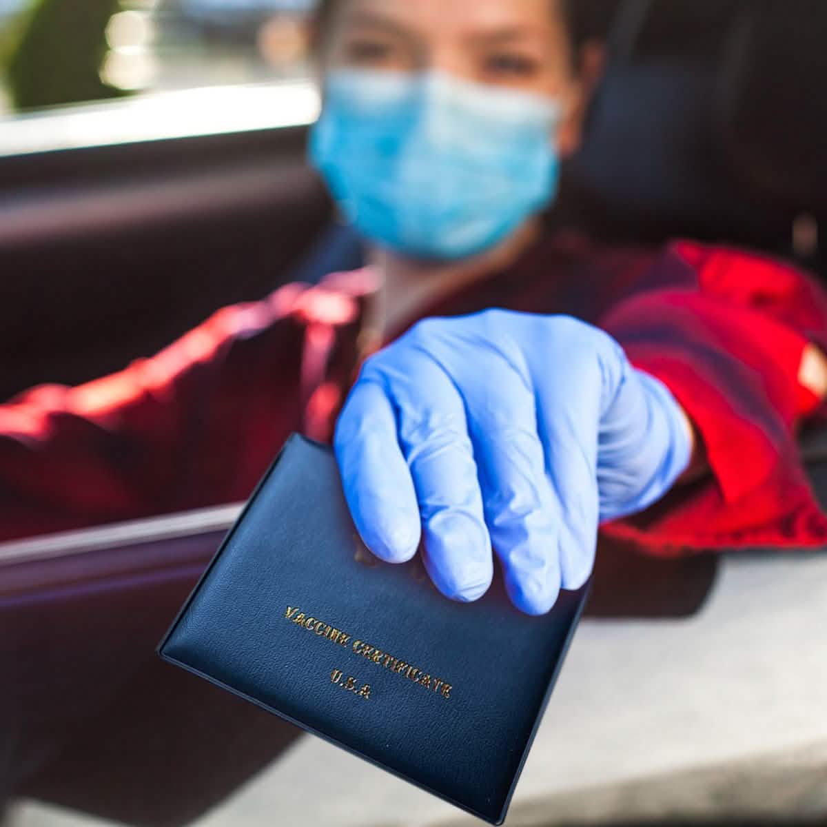 2-Pack: Faux Leather CDC Vaccination Card Immunization Record Protector Holder Everything Else - DailySale