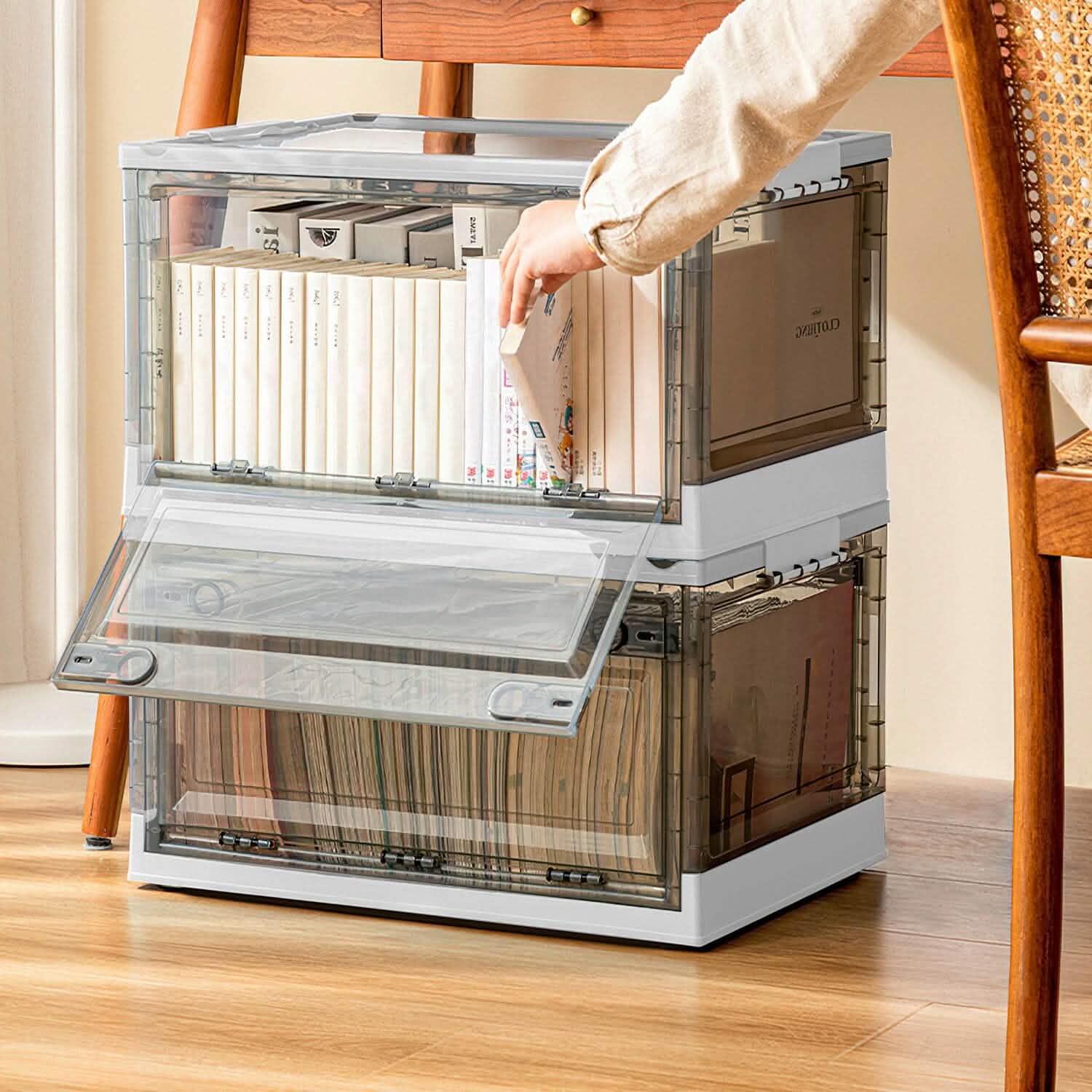 2-Pack: Foldable Storage Bins Collapsible Storage Box Organizer Closet & Storage - DailySale