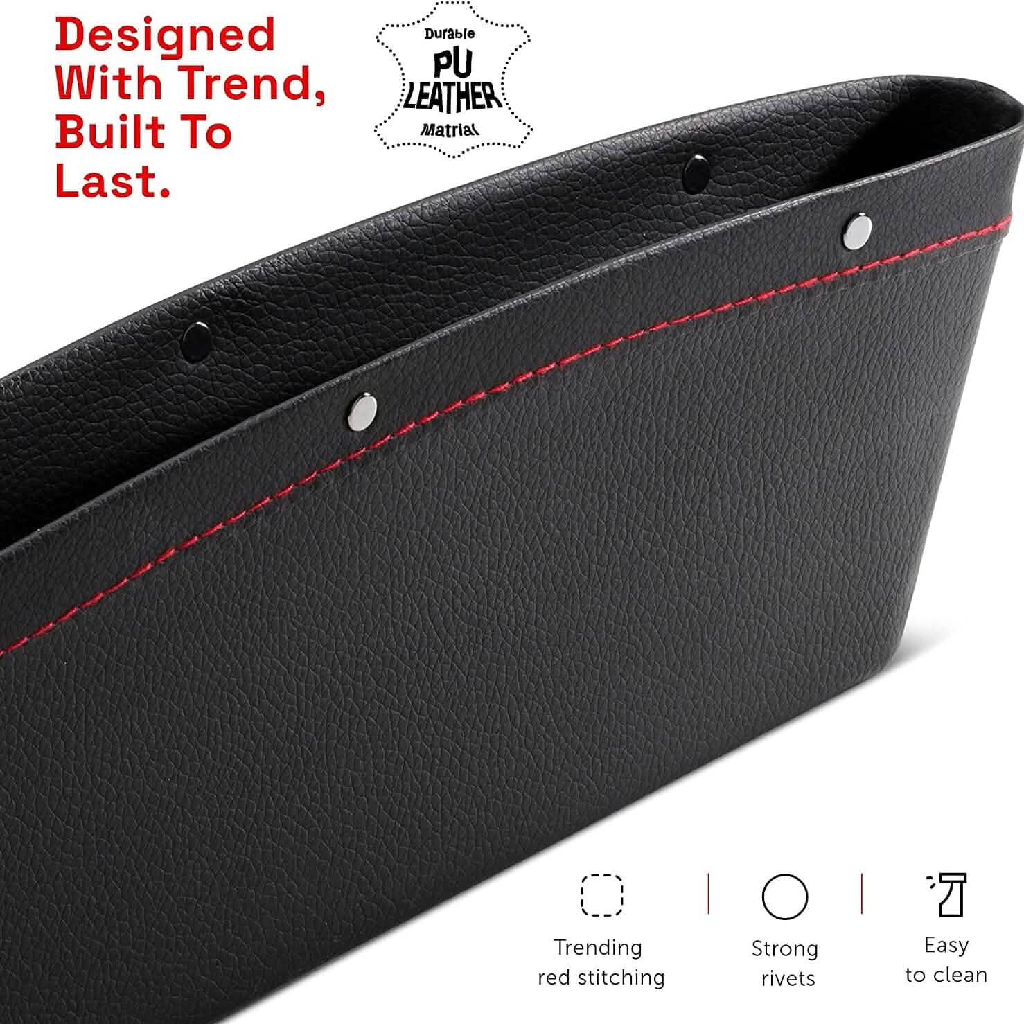 2-Pack: Gap Filler Car Seat Organizer Automotive - DailySale