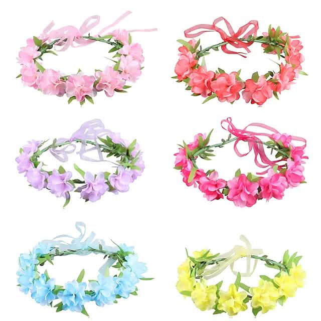 2-Pack: Girl's Floral Style Polyester Hair Accessories Kids' Clothing - DailySale