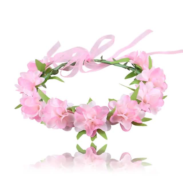 2-Pack: Girl's Floral Style Polyester Hair Accessories Kids' Clothing Pink - DailySale