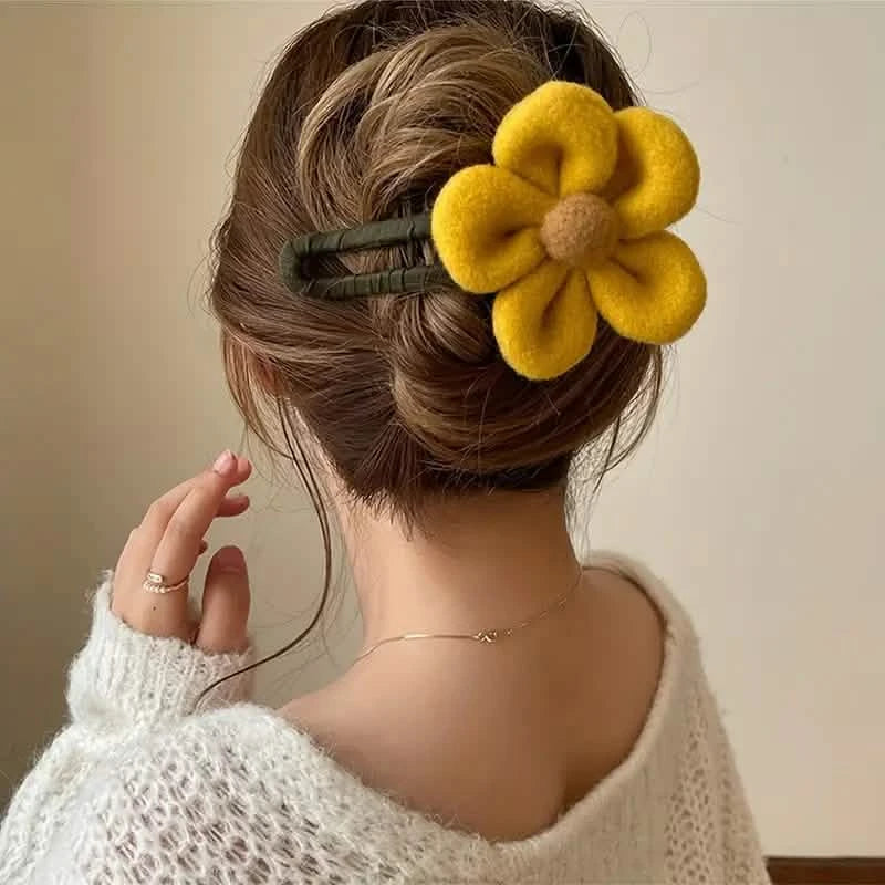 2-Pack: Gorgeous Plush Flower Hairpin Women's Shoes & Accessories - DailySale