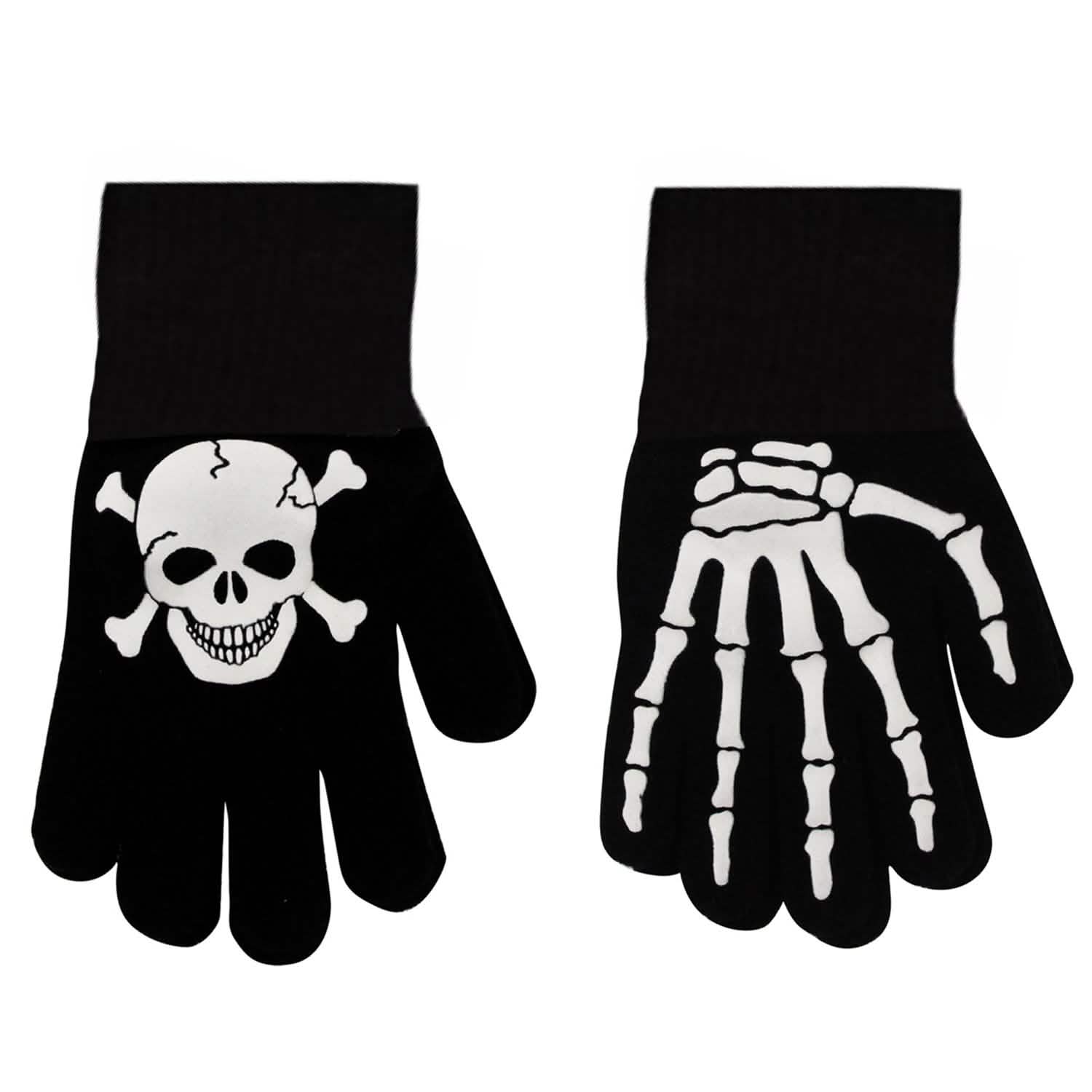 2-Pack: Halloween Special Glow In The Dark Gloves Holiday Decor & Apparel - DailySale