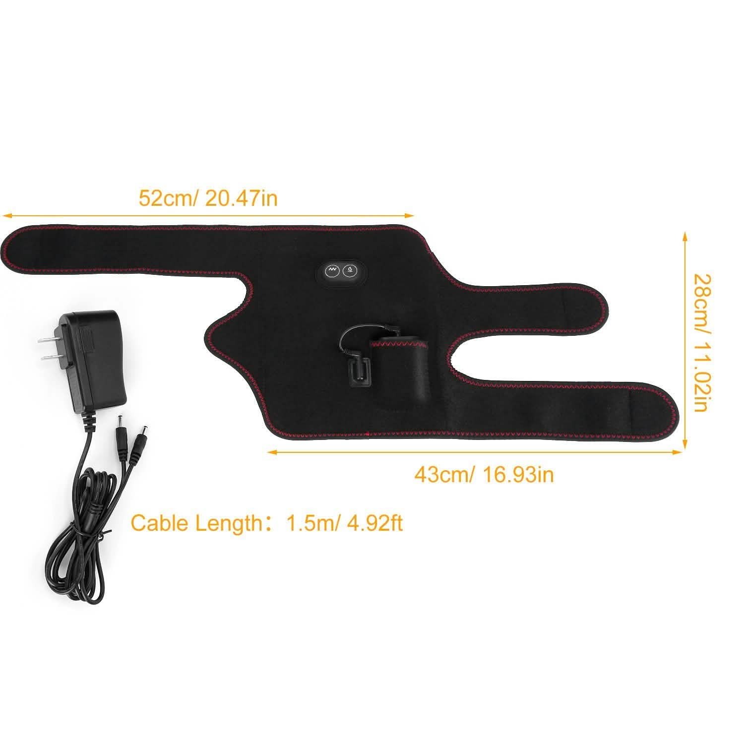 2-Pack: Heated Knee Massage Wrap Wellness - DailySale