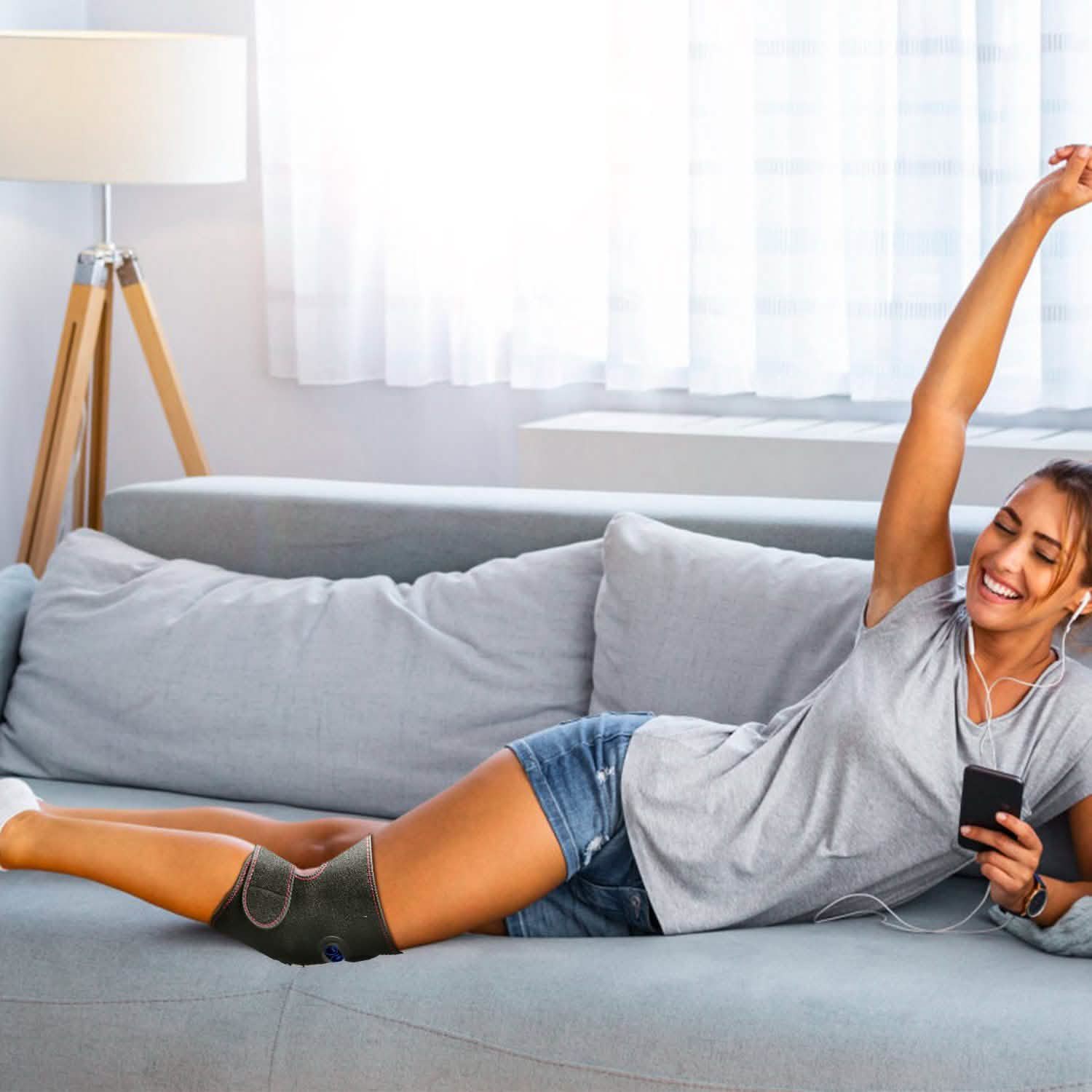 2-Pack: Heated Knee Massage Wrap Wellness - DailySale