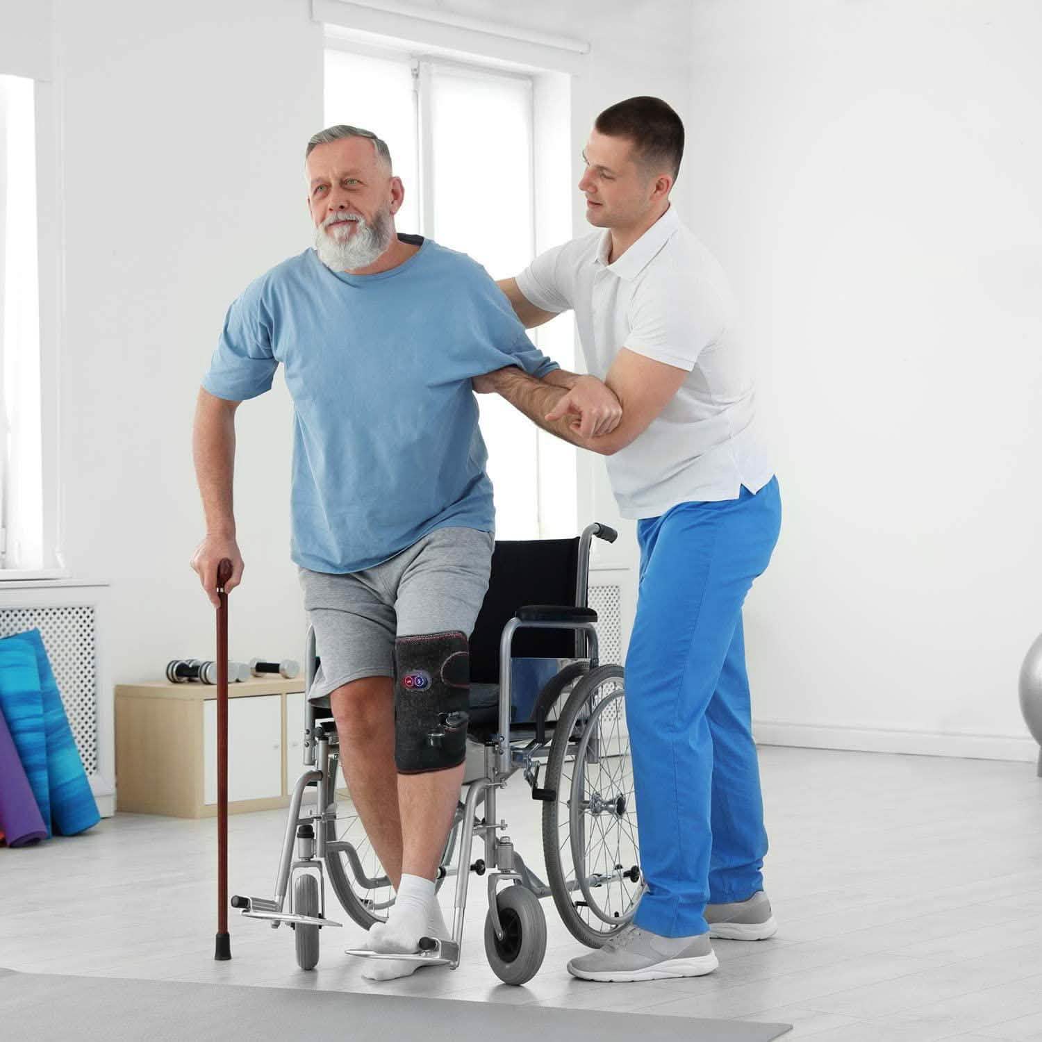 2-Pack: Heated Knee Massage Wrap Wellness - DailySale