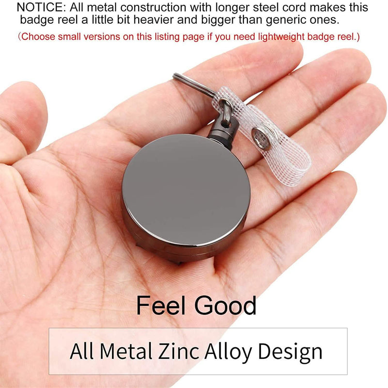 2-Pack: Heavy Duty Retractable Badge Holder Reel Everything Else - DailySale