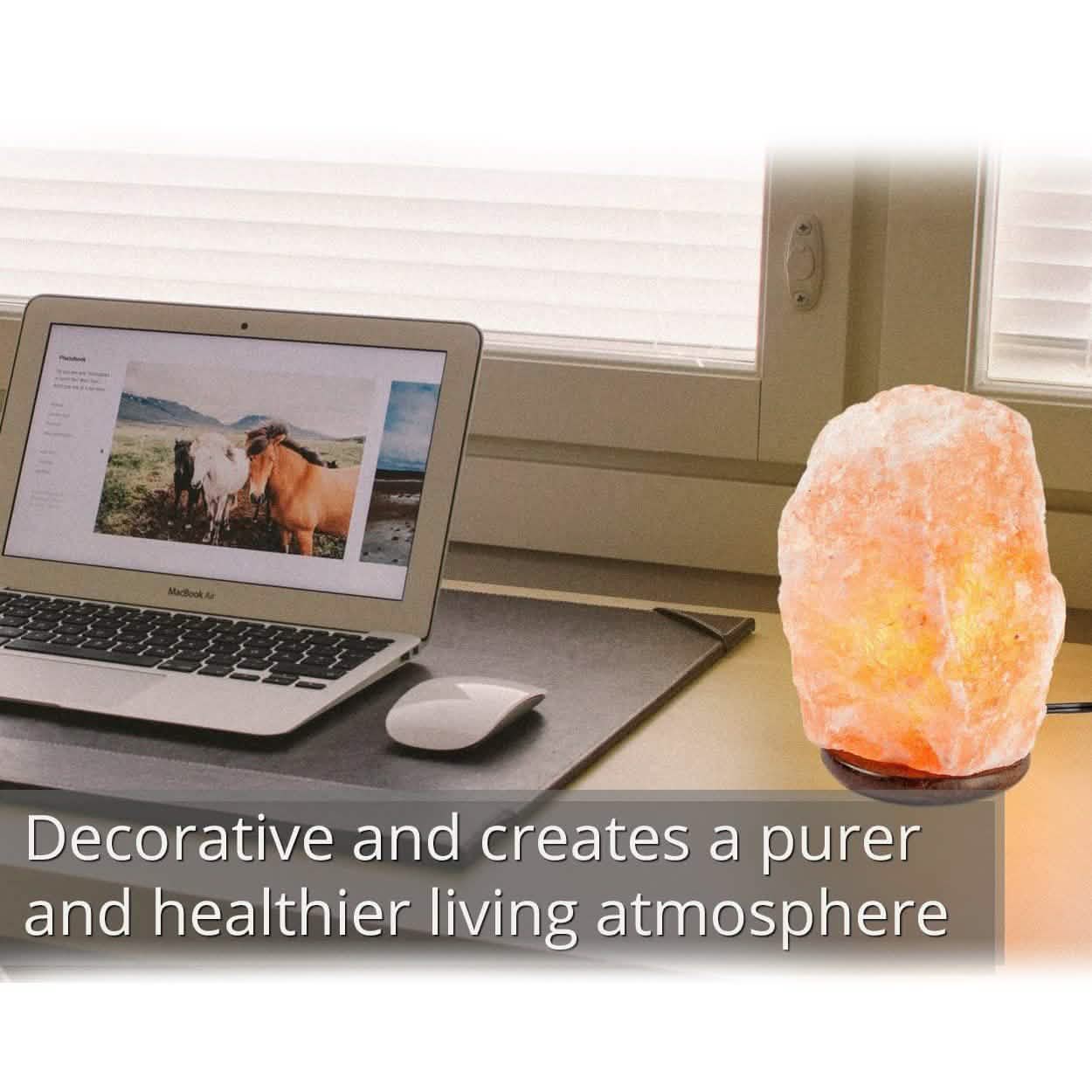 2-Pack: Hemingweigh Hand Carved Natural Crystal Himalayan Salt Lamp Lighting & Decor - DailySale