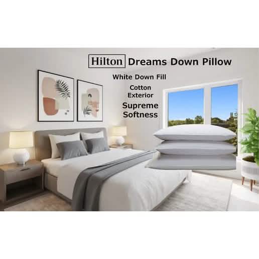 2-Pack: Hilton Hotel & Resort Collection Down-Alternative Pillow Bedding - DailySale