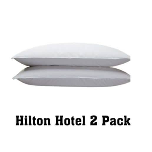 2-Pack: Hilton Hotel & Resort Collection Down-Alternative Pillow Bedding - DailySale