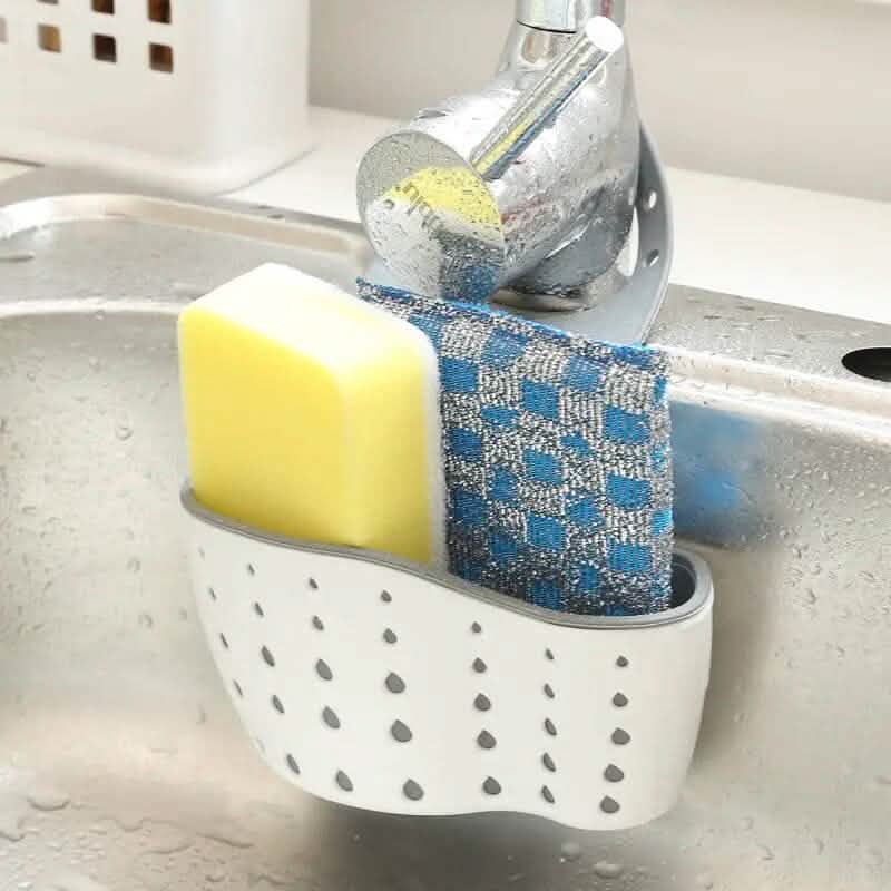2-Pack: Hollow Sink Drain Basket Kitchen Storage Beige - DailySale