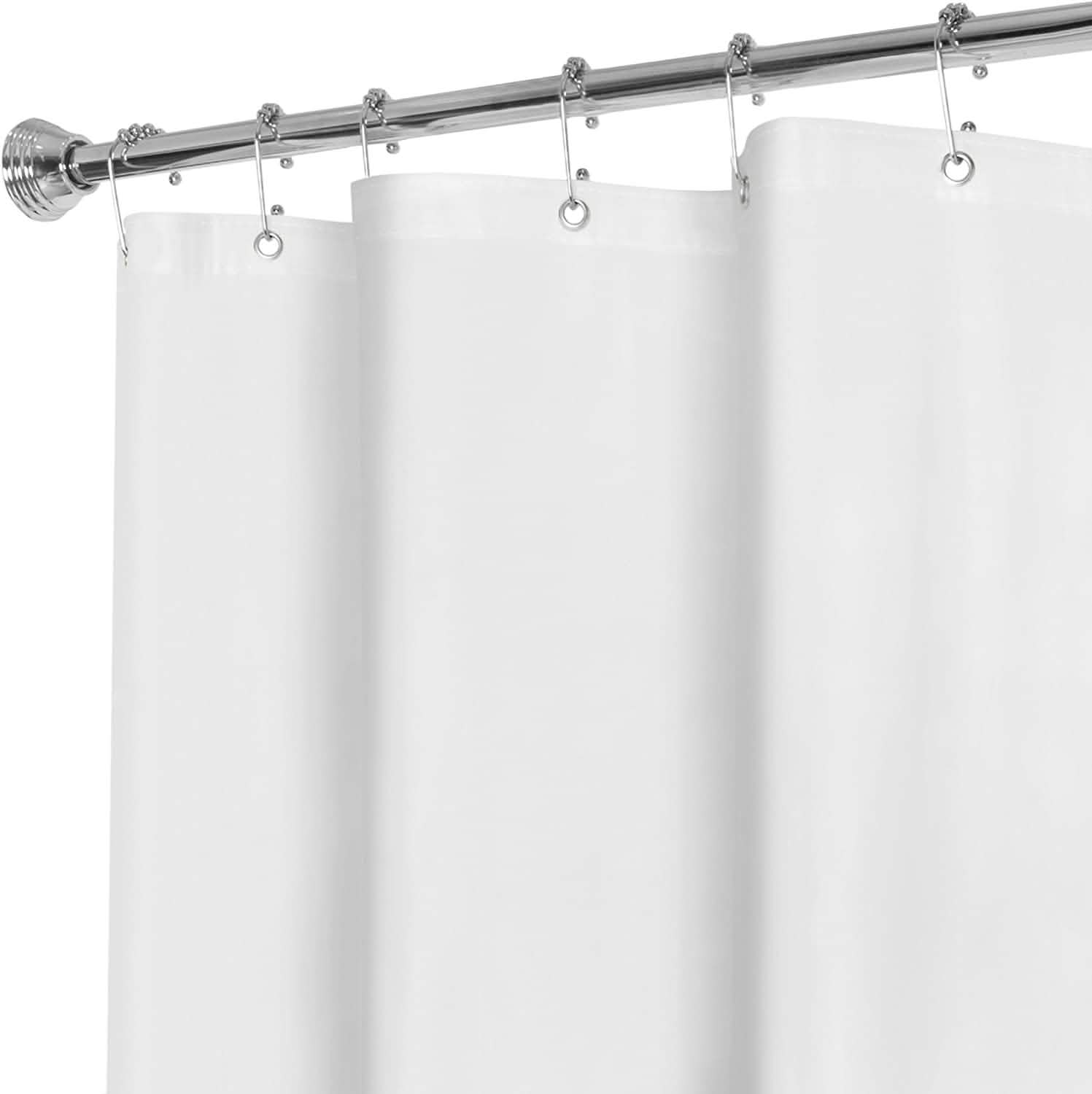 2-Pack: Hotel-Quality Heavy Shower Curtain Liner with Metal Grommets + Magnets Bath - DailySale
