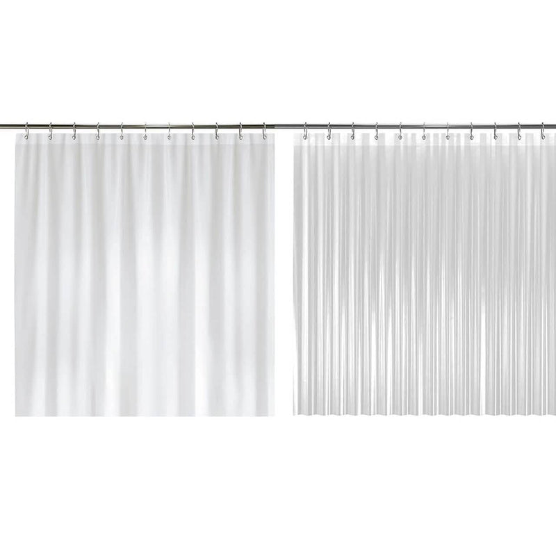 2-Pack: Hotel-Quality Heavy Shower Curtain Liner with Metal Grommets + Magnets Bath - DailySale