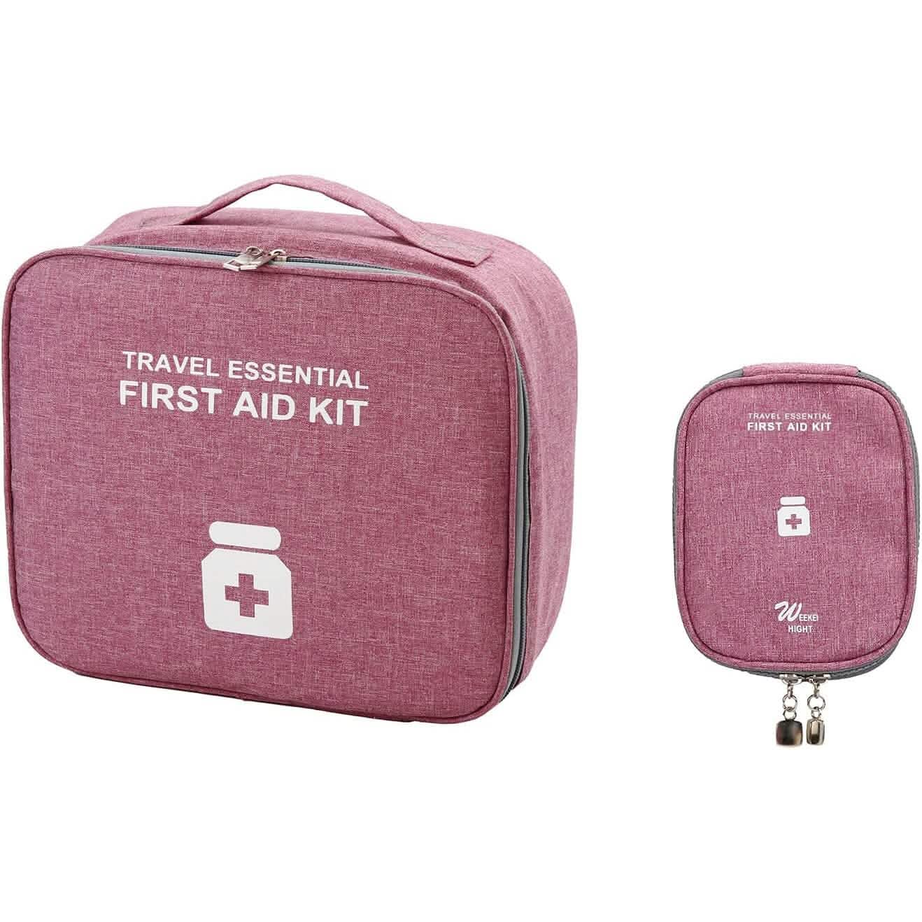 2-Pack: Household Medical Storage Bag with Outdoor Camping First Aid Kit Pill Case Bags & Travel Purple - DailySale