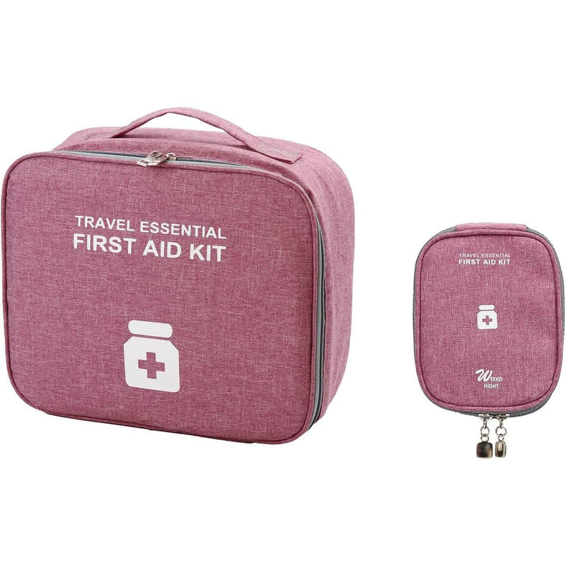2-Pack: Household Medical Storage Bag with Outdoor Camping First Aid Kit Pill Case Bags & Travel Purple - DailySale
