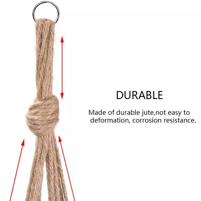 2-Pack: Indoor Outdoor Hanging Pot Rope Net Macrame Plant Hanger Garden & Patio - DailySale