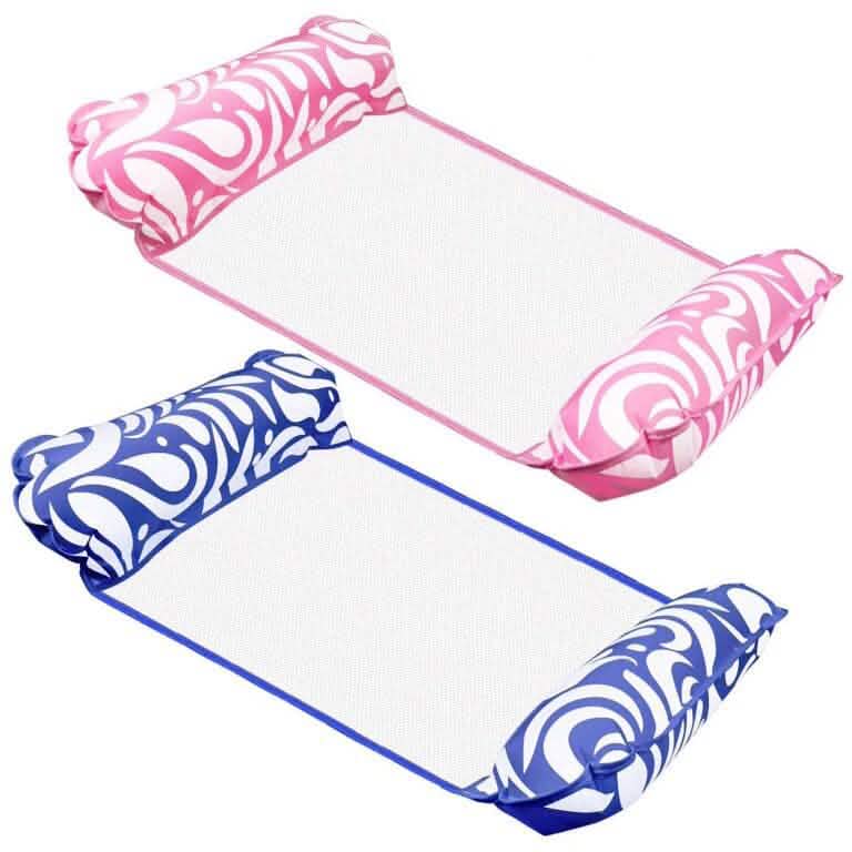 2-Pack: Inflatable Water Hammock Aqua Loungers for Swimming Pool or Beach Sports & Outdoors - DailySale