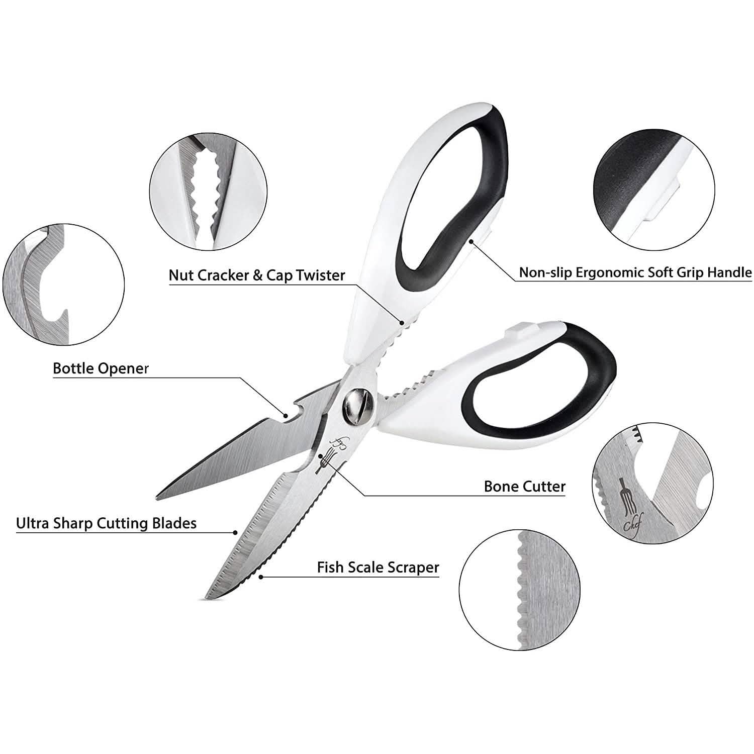 2-Pack: JB Chef Kitchen Scissor Kitchen & Dining - DailySale