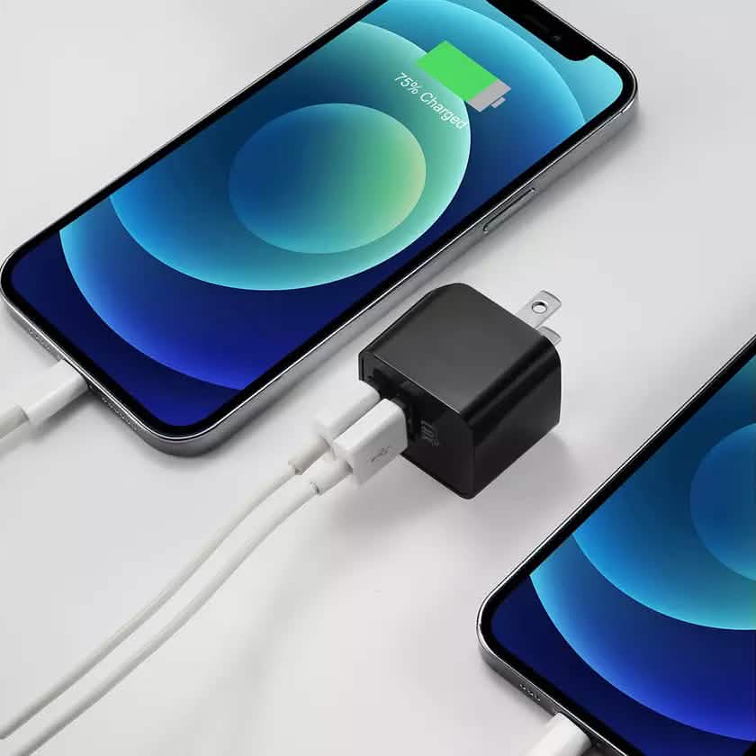 2-Pack: LAX Dual USB 2.4A Wall Charger - Ultra Compact Mobile Accessories - DailySale