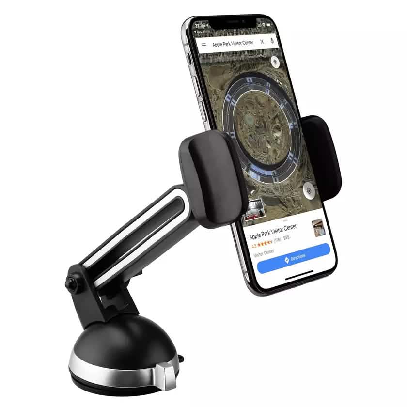 2-Pack: LAX Extendable Car Mount Holder for Cellphone with Adjustable Clamp Automotive - DailySale
