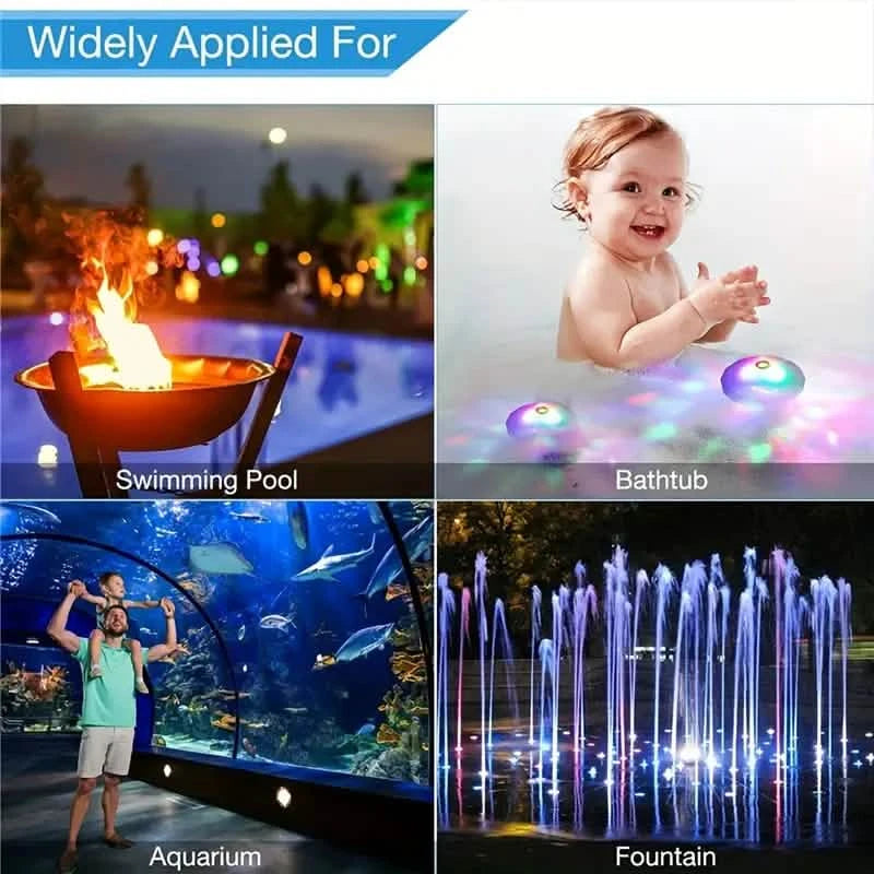 2-Pack: LED Color Changing Floating Pool Lights with 8 Modes Lighting Outdoor Lighting - DailySale