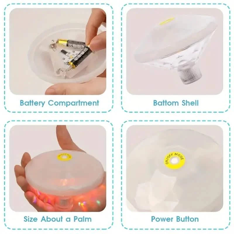 2-Pack: LED Color Changing Floating Pool Lights with 8 Modes Lighting Outdoor Lighting - DailySale