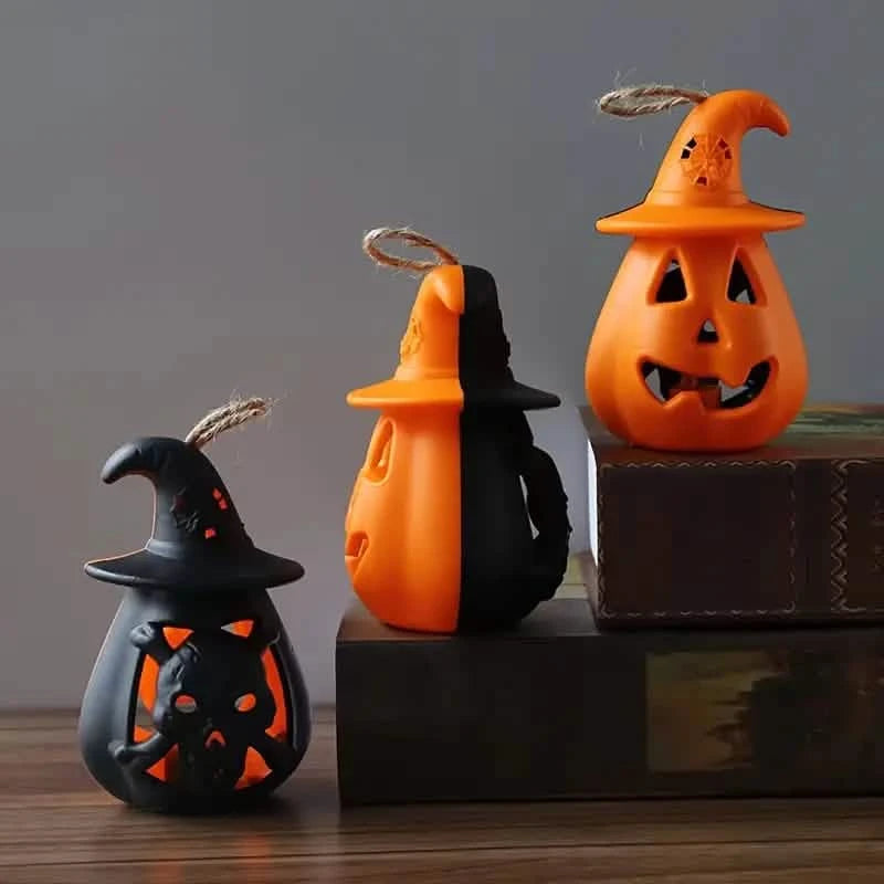 2-Pack: LED Lamp Halloween Pumpkin Light Holiday Decor & Apparel - DailySale