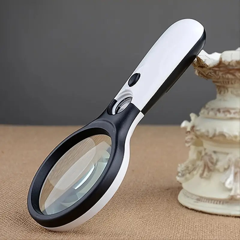 2-Pack: LED Light 45x Magnifying Glass Lens Mini Pocket Handheld Microscope