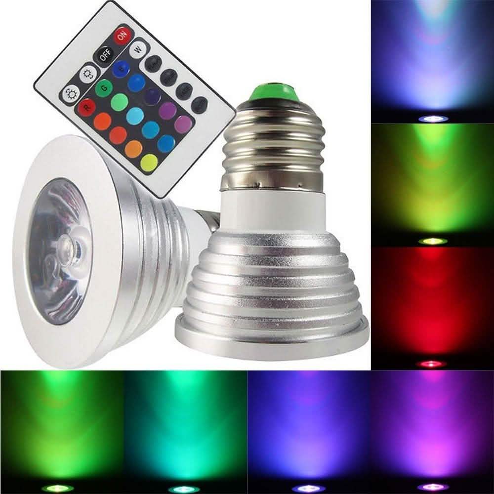 2-Pack: Magic Light Color-Changing LED Light Bulbs with Remote Control Home Lighting - DailySale