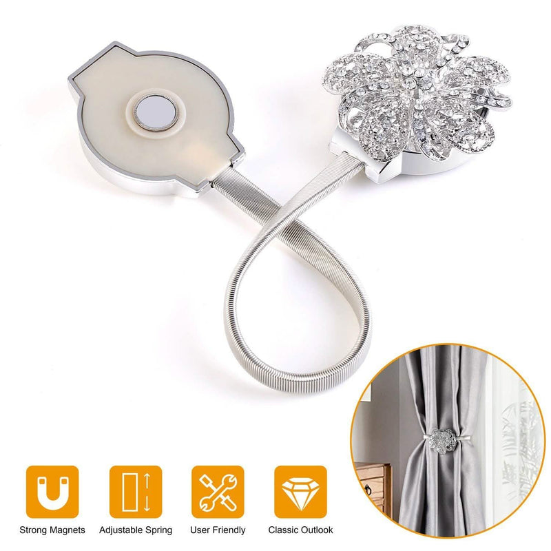 2-Pack: Magnetic Curtain Tiebacks Lighting & Decor - DailySale