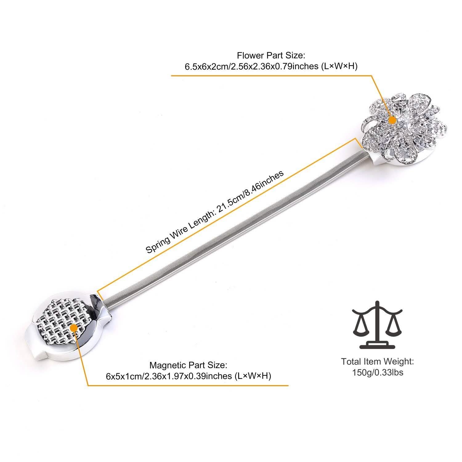 2-Pack: Magnetic Curtain Tiebacks Lighting & Decor - DailySale