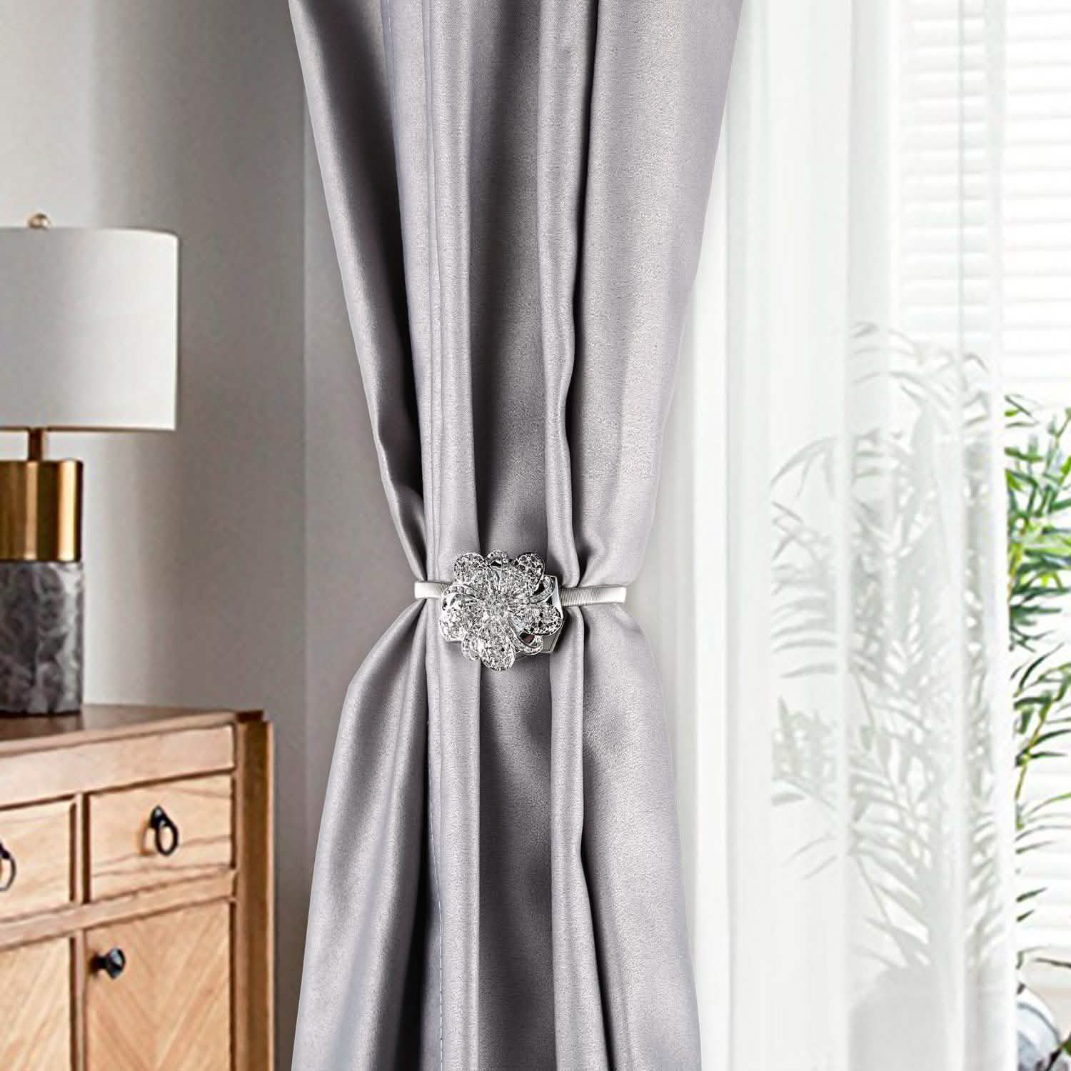 2-Pack: Magnetic Curtain Tiebacks Lighting & Decor - DailySale