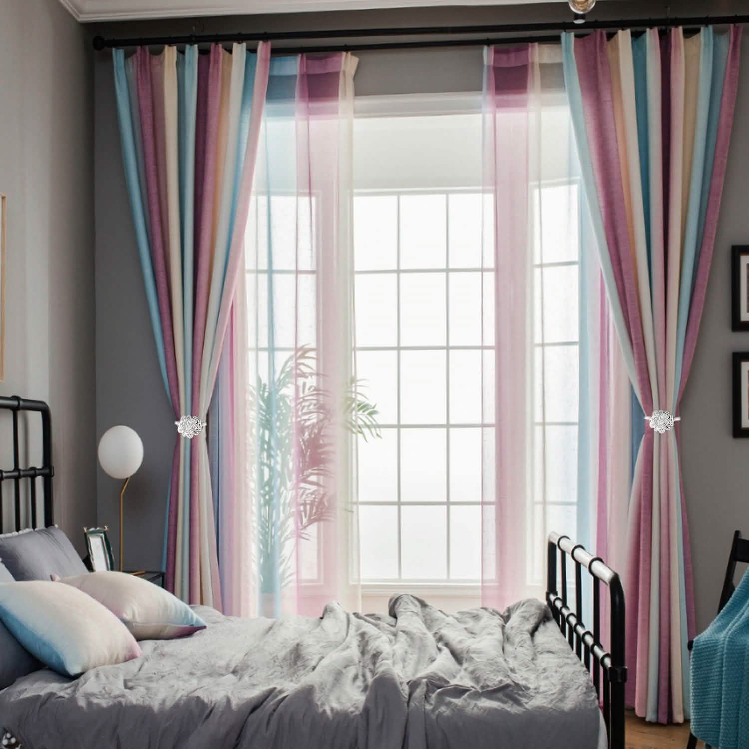 2-Pack: Magnetic Curtain Tiebacks Lighting & Decor - DailySale