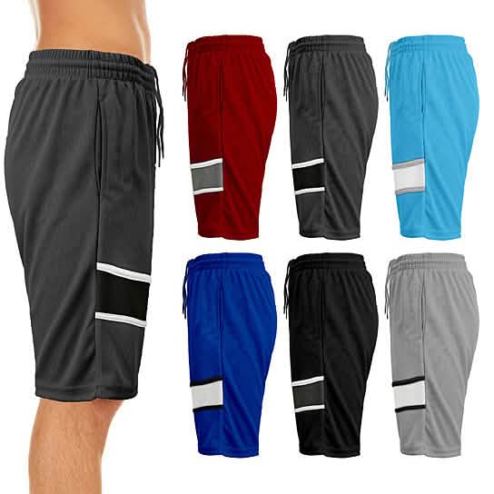 2-Pack: Men's Active Moisture-Wicking Mesh Performance Shorts Men's Bottoms A S - DailySale