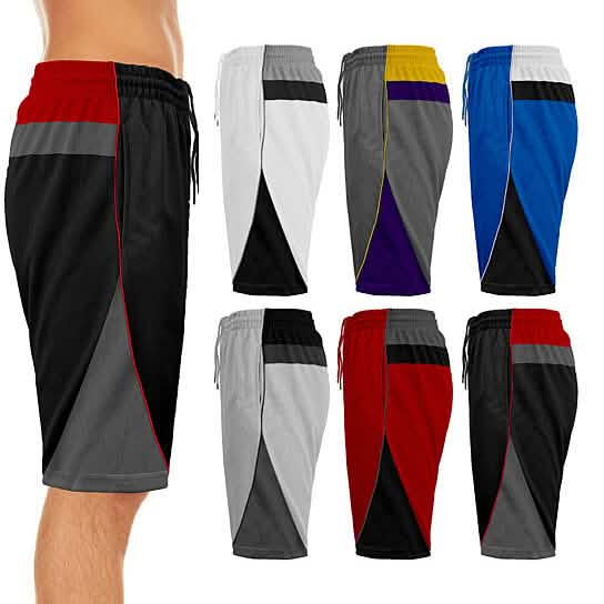 2-Pack: Men's Active Moisture-Wicking Mesh Performance Shorts Men's Bottoms B S - DailySale